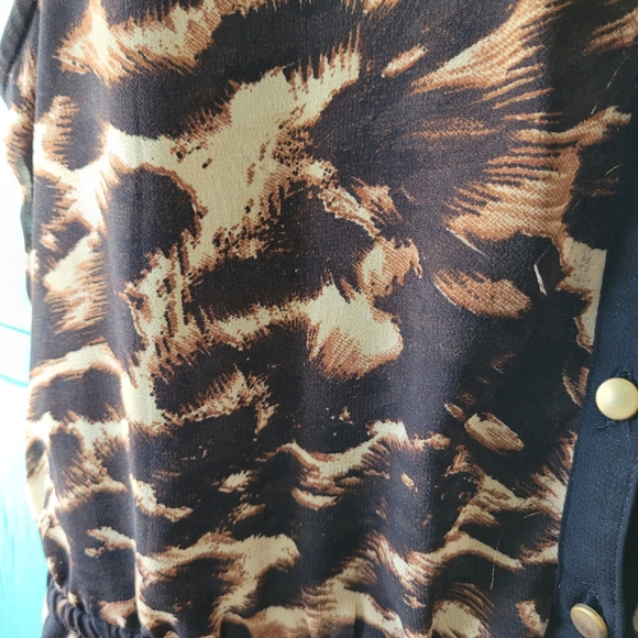 Animal Print High Low Short Dress - Picture 3 of 4